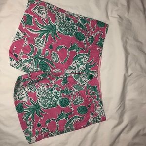 Pink and Green Lily Pulitzer Shorts